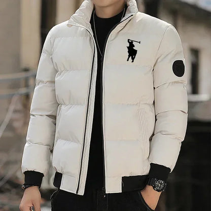 2025 Fashion Autumn/Winter Zipper Cotton Jackets, Warm Cotton Padded Jackets, Cotton Padded Casual Winter Sportswear, Stand-Up