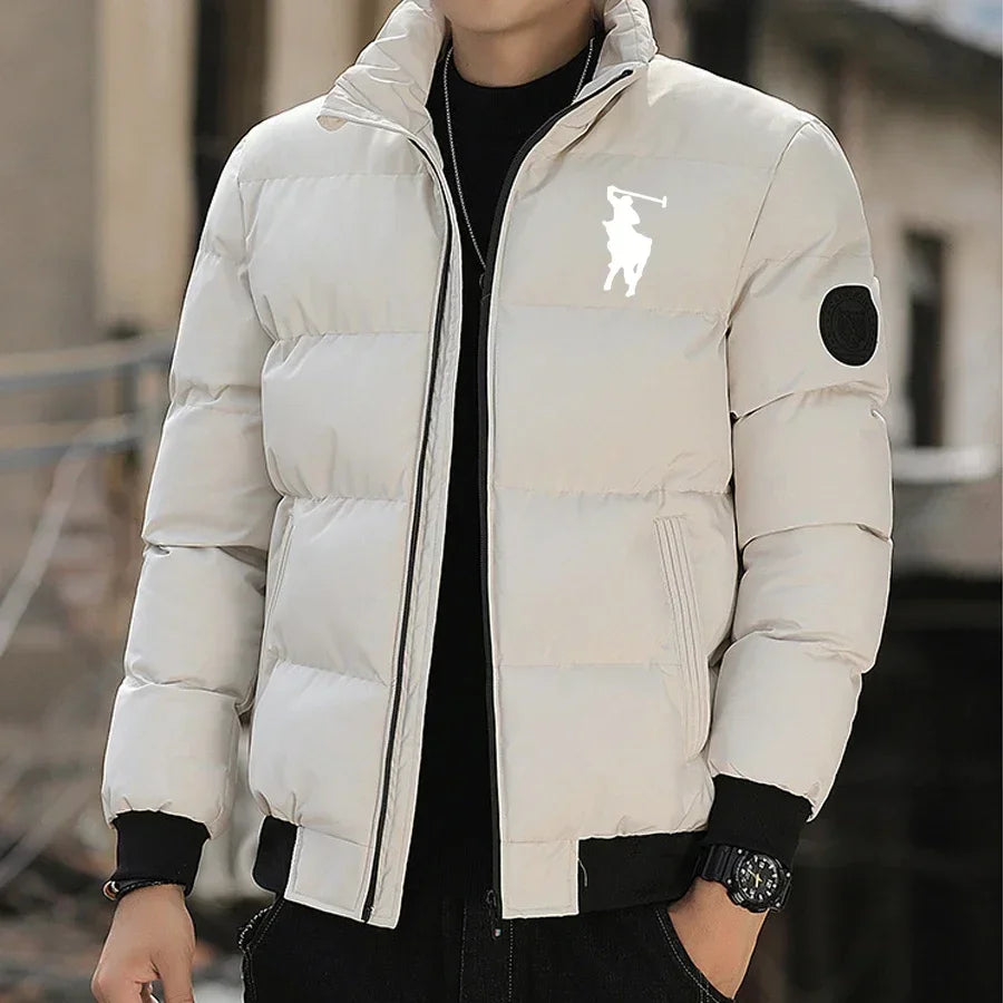 2025 Fashion Autumn/Winter Zipper Cotton Jackets, Warm Cotton Padded Jackets, Cotton Padded Casual Winter Sportswear, Stand-Up