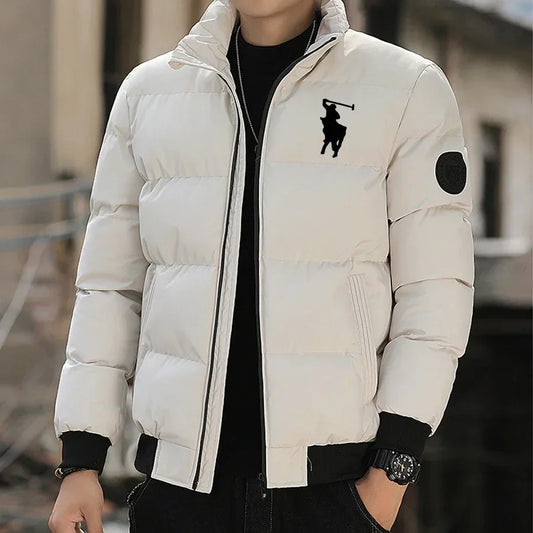 2025 Fashion Autumn/Winter Zipper Cotton Jackets, Warm Cotton Padded Jackets, Cotton Padded Casual Winter Sportswear, Stand-Up