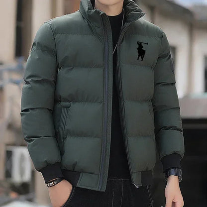 2025 Fashion Autumn/Winter Zipper Cotton Jackets, Warm Cotton Padded Jackets, Cotton Padded Casual Winter Sportswear, Stand-Up